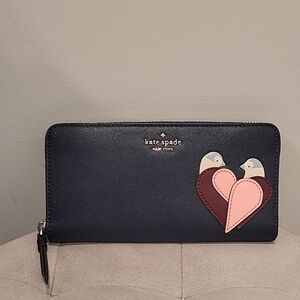 Kate Spade ♠️ Limited Edition LOVEBIRDS Leather Wallet - NWOT